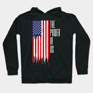 The power of US American flag Hoodie